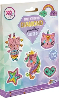 GRAFIX Diamantové maľovanie samolepky Fantázia 12ks