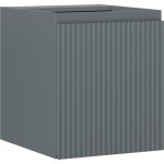 MEXEN/S - Rivel kúpeľňová skrinka pod umývadlo 40, 1 dvierka, reliéf, grafit mat 91A21-04047-1-BF66