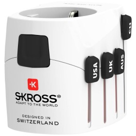 Skross 1.302539 cestovný adaptér Pro World & USB; 1.302539