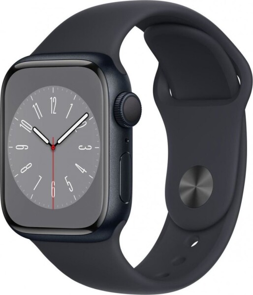 Apple Watch 8 GPS 41mm Midnight Alu Sport Modrý (MNP53WB/A)