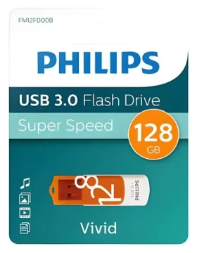 Philips Vivid Edition Sunrise Orange 128 GB / Flash disk / USB 3.0 (FM12FD00B/00)