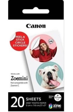 Canon Zink ZP-2030-2C-20 EXP HB fotopapier pre Mini photo printer / 20 ks (4967C003)