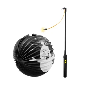 Rappa Lampión Halloween duch 25 cm so svietiacou paličkou 40 cm