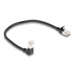 Delock 80303 RJ45 sieťové káble, prepojovacie káble CAT 6A S/FTP 0.25 m čierna 1 ks; 80303