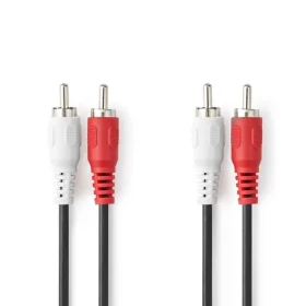 Nedis Stereo Audio kábel 2x RCA (M) - 2x RCA (M) 1.50 m čierna (CAGL24200BK15)