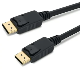PremiumCord DisplayPort 1.3 kábel M/M 0,5m čierna / Video kábel / 8K 30Hz / 32,4 Gb/s / pozlátené konektory (kport5-005)
