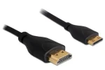DeLock Kábel High Speed HDMI s Ethernetom A-samec mini C-samec Slim 1 m (83132)