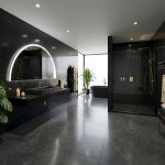 REA - Umývadlo na dosku Goya 70 čierna matná REA-U8802