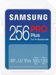 Samsung SDXC PRO PLUS 256GB / UHS-1 / Class 10 / U3 / Čítanie: 180MBps / Zápis: 130MBps (MB-SD256S/EU)