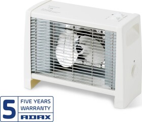 Adax Varmeblæser VV9 T 230V med mekanisk thermostat, 3 effekttrin 800W, 1200W og 2000W