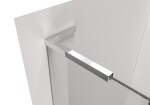 CERANO - Sprchová zástena Walk-in Onyx L-ľavá vzpera - 10 mm - chróm, transparentné sklo - 160x200 CER-8050BD74487