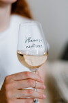 Bella Rose Sklenice na víno Všechno bude CZ