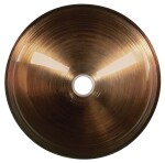 SAPHO - MURANO WENGE sklenené umývadlo na dosku, priemer 40cm, meď/strieborná AL5318-66