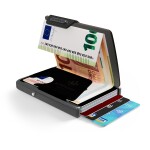 Kožená mini peňaženka Mondraghi Saffiano Black