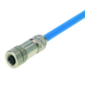 Weidmüller FBCON M12 4P FM EMC neupravený zástrčkový konektor pre senzory - aktory, 8426220000, piny: 4, 1 ks; 8426220000