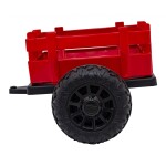 Mamido Detský elektrický traktor BLAST s prívesom 2x200W červený