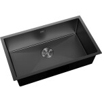 MEXEN - Trixo oceľový drez 1-bowl 750 x 440 mm, čierna 6415751000-70