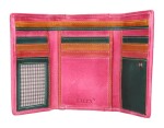 Dámska kožená peňaženka Lagen LG-11DS Fuchsia/Multi