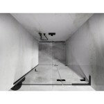 MEXEN/S - Lunar L sprchové dvere krídlové pravé 70, transparent, grafit kartáčovaná 834L-070-000-66-00-P