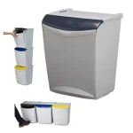 Denox ECOSYSTEM 25 l šedá / Odpadkový kôš / na zmiešaný odpad / modulárny / plast (24300.790)