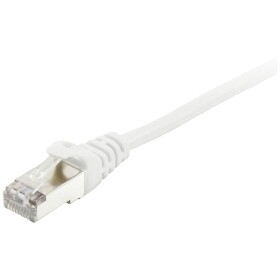 Equip 605550 RJ45 sieťové káble, prepojovacie káble CAT 6 S/FTP 50.00 m biela pozlátené kontakty 1 ks; 605550