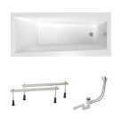 Obdĺžniková vaňa Laguna Idea Plus 170x75 cm akrylát ľavá aj pravá SIKOID1700AN SIKOID1700AN