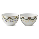 Royal Copenhagen Vianočná porcelánová miska Star Fluted Christmas 300 ml – set 2 ks
