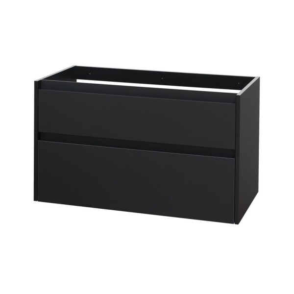 Mereo Opto, kúpeľňová skrinka 100 cm, čierna CN942SN