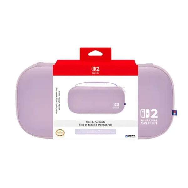 HORI Slim Tough Pouch levanduľová / Puzdro / Nintendo Switch 2 / Až 10 herných kariet