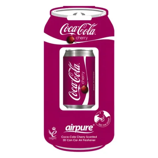 AIRPURE Vôňa do auta 3D Coca-Cola Cherry / Design plechovka / Vôňa čerešňa