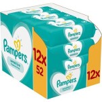 Pampers Sensitive Baby Wipes vlhčené obrúsky 624 ks (12x 52 ks) (8001841041483)