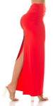 Sexy Koucla Maxi Skirt with Ring detail red L