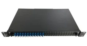 Lanview Optický patch panel 19" 1U čierny / Patch panel / 24 portov / 12x LC Duplex Single Mode (LVO233840)