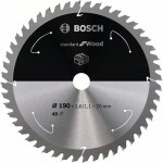 Bosch Accessories Bosch Power Tools 2608837705 tvrdokovový pílový kotúč 190 x 20 mm Počet zubov (na palec): 48 1 ks; 2608837705