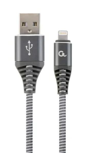 Gembird CC-USB2B USB-A - Lightning 2m šedá (CC-USB2B-AMLM-2M-WB2)