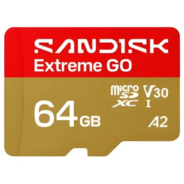 SanDisk Extreme GO microSDXC 64 GB / Pamäťová karta / čítanie 170 MB/s / zápis 80 MB/s (SDSQXGN-064G-GN6MN)