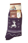 WiK 002 dámske ponožky Angora 111 35-42 fialová 35-38