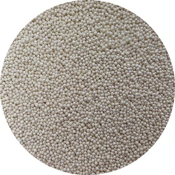 Cukrové perličky metalické biele 2 mm 80 g - I LOVE CAKES - I LOVE CAKES