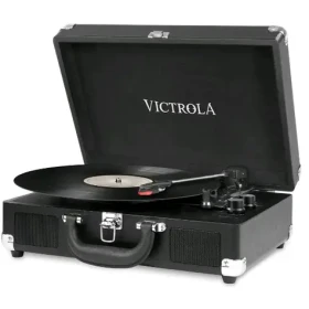 Victrola VSC-550BT čierna / Gramofón kufríkový / 33 45 78 RPM / BT / RCA / 3.5mm jack / repro (VSC-550BT-BLK-EU)