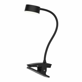 Solight WO3001-B LED stolná nabíjacia lampička čierna / 2W / 210lm / 3CCT / clip (8592718037031)