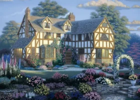 ALIPSON Puzzle Anglický tudorovský dom