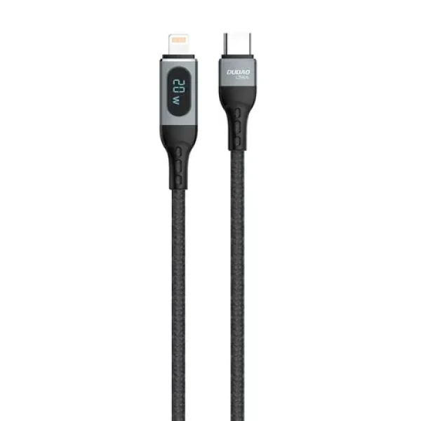 Dudao Dátový kábel L7MaxL / USB-C / Lightning 20W / 1 m / čierna (90892)