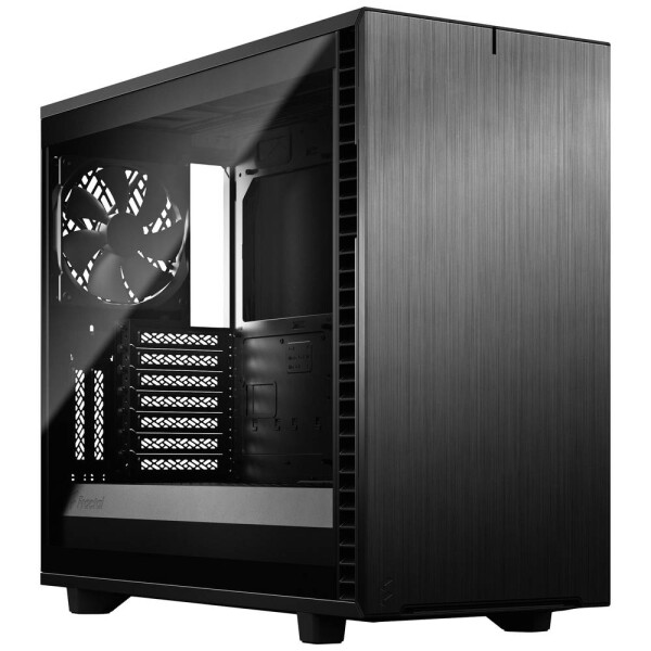 Fractal Design Define 7 TG Light čierna / skriňa / bez zdroja / 2x USB 2.0 amp; 2x 3.0 amp; 1x USB-C / priehľadná bočnica (FD-C-DEF7A-02)