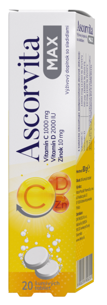 ASCORVITA MAX šumivé tablety