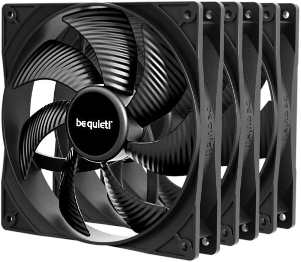 Be quiet! Pure Wings 3 140mm PWM 3-Pack(schwarz, 3er-Pack, 140 mm)