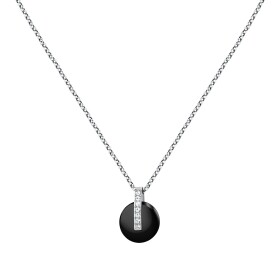 Trussardi Dámsky oceľový náhrdelník s kryštálmi T-Round TJAYF04