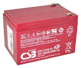 CSB 6-DZM-12 / Pb záložný akumulátor / VRLA AGM / 12V / 15Ah (EVH12150 (6-DZM-12))