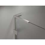 MEXEN/S - Lunar L Duo sprchový kút dvere krídlové 90 x 85, transparent, nikel kartáčovaný 834L-090L-085P-97-00