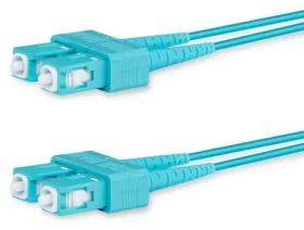 Lanview optický patch kábel SC-SC tyrkysová / Optický patch kábel / Multimode OM3 / Duplex / 5 m (LVO231475)