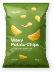 Vilgain Vrúbkované chipsy BIO – morská soľ 100 g